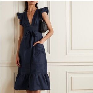 Reformation Deep Blue Midi Dress